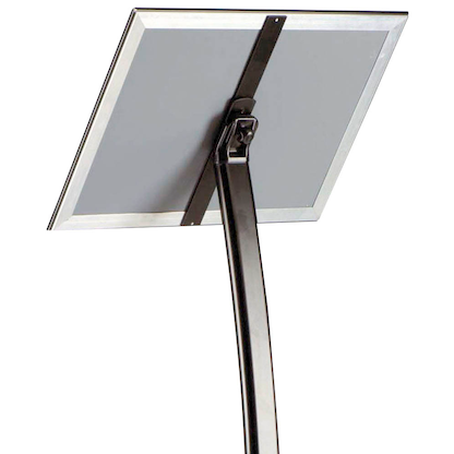 Artikelbild 3 für update displays Infoständer schwarz DIN A4 35,8 x 35,8 x 117,6 - 121,2 cm, 1 St., Artikelnummer 316697