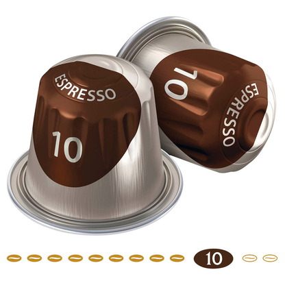 Artikelbild 3 für JACOBS ESPRESSO INTENSO Kaffeekapseln, Arabica- und Robustabohnen kräftig, 10 Stück, Artikelnummer 340972