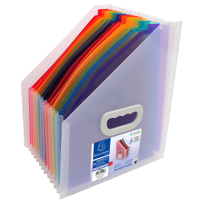 Artikelbild für Exacompta Fächerstehsammler Crystal 55598E kristall Kunststoff, DIN A4, 1 St., Artikelnummer 680922