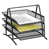 Artikelbild 1 für Zeller Briefablagen-System Meshline anthrazit, 3 Fächer, Artikelnummer 811059