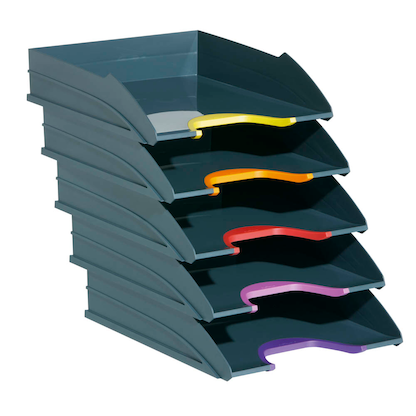 Artikelbild für DURABLE Briefablagen VARICOLOR® dunkelgrau DIN A4, 5 St., Artikelnummer 163063