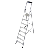 Artikelbild 1 für KRAUSE Stehleiter einseitig MONTO Solido silber 8 Stufen, H: 255,0 cm, Artikelnummer 568910