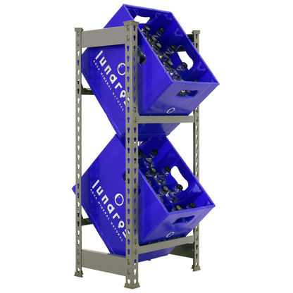 Artikelbild für Simonrack Getränkekistenregal KIT SIMONBOTTLE 2 GRIS 330100024104032 grau 40,0 x 30,0 x 100,0 cm, Artikelnummer 749683