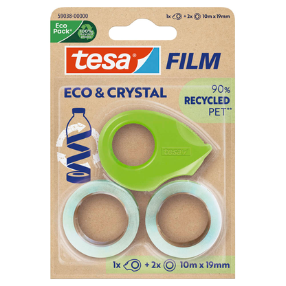 Artikelbild für tesa ECO & CRYSTAL Klebefilm transparent 19,0 mm x 10,0 m 1 Set, Artikelnummer 176869