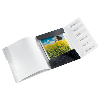 Artikelbild 2 für LEITZ Ordnungsmappe WOW 4633 6 Fächer schwarz, 1 St., Artikelnummer 899950