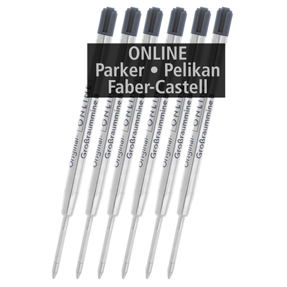 Artikelbild 3 für ONLINE® Kugelschreiberminen B schwarz, 6 St., Artikelnummer 617367