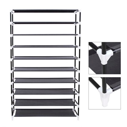 Artikelbild 4 für SONGMICS Schuhregal schwarz 100,0 x 28,0 x 162,0 cm, 1 St., Artikelnummer 760878