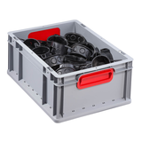 Artikelbild 1 für Allit ProfiPlus Eurobox grau, rot 30,0 x 40,0 x 17,0 cm, 1 St., Artikelnummer 837094