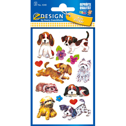 Artikelbild für AVERY Zweckform Aufkleber 4340 Hunde, 26 Etiketten, Artikelnummer 242093