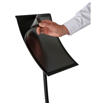 Artikelbild 4 für update displays Infoständer Konkav schwarz DIN A3 29,5 x 29,5 x 109,0 cm, 1 St., Artikelnummer 316891