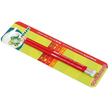 Artikelbild 1 für JOLLY Bleistifte HB rot mit Radierer, 2 St., Artikelnummer 348504