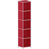 Artikelbild 1 für viasit Aktenregal System4 rubinrot 40,4 x 40,4 x 193,2 cm, 1 St., Artikelnummer 501904