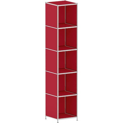 Artikelbild für viasit Aktenregal System4 rubinrot 40,4 x 40,4 x 193,2 cm, 1 St., Artikelnummer 501904