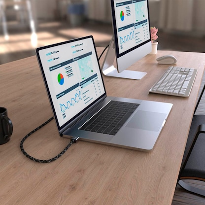 Artikelbild 5 für hama Ultra High Speed HDMI Kabel 2,0 m schwarz, grau, 1 St., Artikelnummer 660094