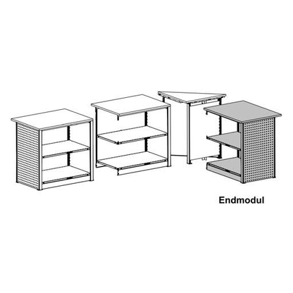 Artikelbild 2 für SCHULTE Thekenmodul MULTIplus Endmodul ohne Arbeitsplatte, schwarz 105,6 x 78,0 x 100,7 cm, Artikelnummer 627297