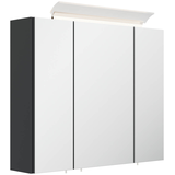 Artikelbild 1 für POSSEIK Spiegel mit Beleuchtung 75 grafit 75,0 x 17,0 x 62,0 cm, Artikelnummer 668149