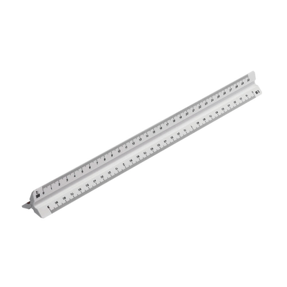 Artikelbild für M + R Dreikantmaßstab 30,0 cm, weiß, Artikelnummer 927863