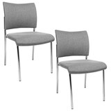 Artikelbild 1 für Topstar Besucherstühle Visit 10 NV190 G23 grau Stoff, 2 St., Artikelnummer 618203