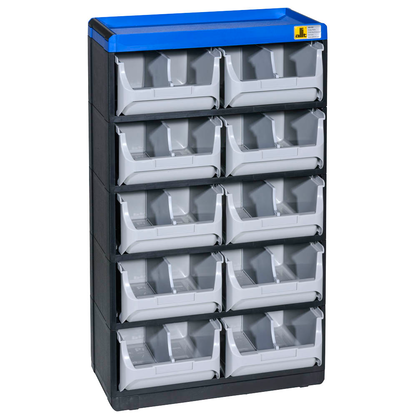 Artikelbild 2 für Allit VarioPlus Kleinteilemagazin schwarz, blau 30,0 x 16,5 x 52,5 cm, 1 St., Artikelnummer 837688