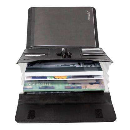 Artikelbild 4 für STOP® OCEAN PLASTIC Konferenzmappe RPET Kunstfaser DIN A4 anthrazit, Artikelnummer 146926