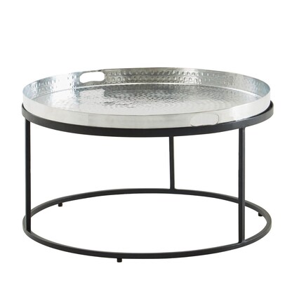 Artikelbild 7 für WOHNLING Couchtisch rund Aluminium silber 62,0 x 62,0 x 36,0 cm, 1 St., Artikelnummer 166609