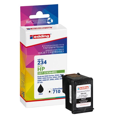 Artikelbild für edding EDD-234 schwarz Druckerpatrone kompatibel zu HP 337 (CH9364EE), Artikelnummer 278267