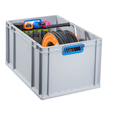 Artikelbild 1 für Allit ProfiPlus Eurobox grau, blau 40,0 x 60,0 x 32,0 cm, 1 St., Artikelnummer 837240