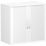 Artikelbild 1 für geramöbel Flex Rollladenschrank weiß, silber 1 Fachboden 80,0 x 42,5 x 79,8 cm, Artikelnummer 876197