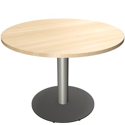 Artikelbild für fm Mehrzwecktisch fastline königsahorn rund, Säulenfuß silber, 100,0 x 100,0 x 72,0 cm, Artikelnummer 268203