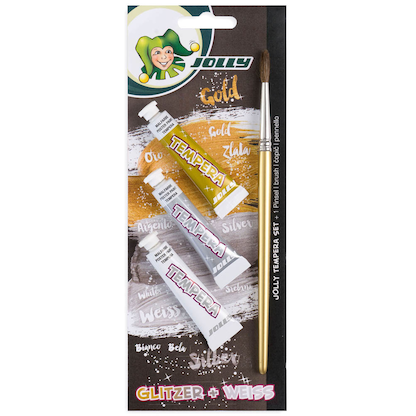 Artikelbild für JOLLY GLITZER Temperafarben farbsortiert 3x 7,5 ml, Artikelnummer 348567