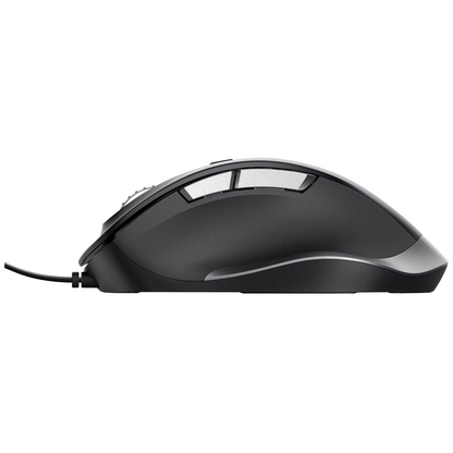 Artikelbild 4 für Trust Fyda Comfort Eco Maus ergonomisch kabelgebunden schwarz, silber, Artikelnummer 975393