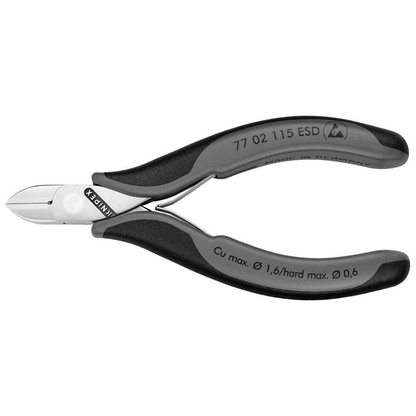 Artikelbild für KNIPEX Seitenschneider ESD 77 02 115 mit kleiner Facette, Artikelnummer 982557