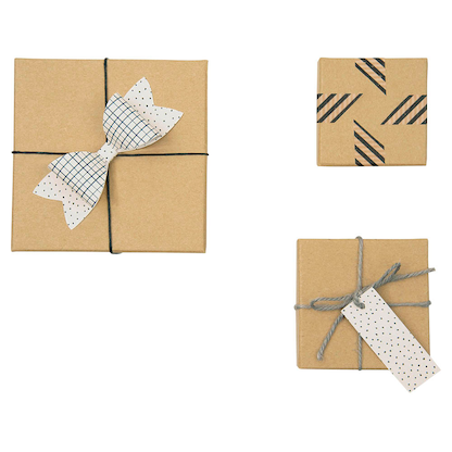 Artikelbild 3 für folia NATUR Geschenkboxen-Set braun, 12 St., Artikelnummer 418564