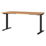 Artikelbild 1 für GERMANIA Agenda Home höhenverstellbarer Schreibtisch grandson-eiche rechteckig, T-Fuß-Gestell schwarz 160,0 x 80,0 cm, Artikelnummer 385282