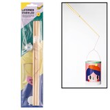 Artikelbild 1 für folia Bastelzubehör Laternenstab mit Drahtbügel + 1 LED Licht natur, Artikelnummer 693019