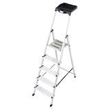 Artikelbild 1 für KRAUSE Stehleiter einseitig MONTO Secury mit Multi-Grip silber 5 Stufen, H: 185,0 cm, Artikelnummer 568939