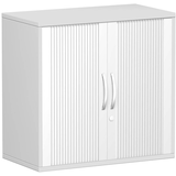 Artikelbild 1 für geramöbel Flex Rollladenschrank lichtgrau, silber 1 Fachboden 80,0 x 42,5 x 79,8 cm, Artikelnummer 876230