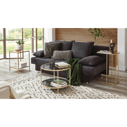 Artikelbild 5 für HAKU Möbel Beistelltisch rund Spiegel, Sicherheitsglas gold 60,0 x 60,0 x 45,0 cm, 1 St., Artikelnummer 772470