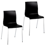 Artikelbild 1 für meet powered by PAPERFLOW Besucherstühle ARKO CHARKOX2.25.01 schwarz Kunststoff, 2 St., Artikelnummer 590616