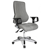 Artikelbild 1 für Topstar Bürostuhl Top Point Deluxe Stoff grau, Gestell chrom, Artikelnummer 181024