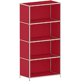 Artikelbild 1 für viasit Aktenregal System4 rubinrot 77,9 x 40,4 x 155,7 cm, 1 St., Artikelnummer 502282