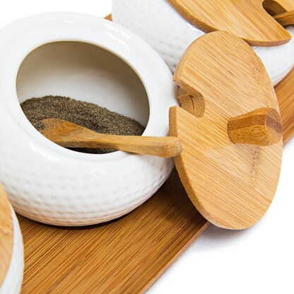 Artikelbild 8 für relaxdays Vorratsdosen-Set JIAO weiß, 1 Set, Artikelnummer 562597