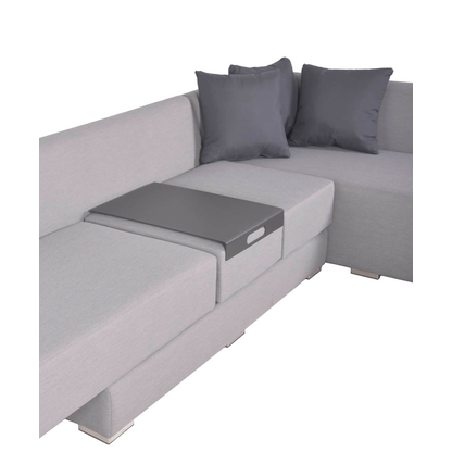 Artikelbild 5 für Garden Pleasure Loungesofa WELLINGTON, schwarz Kunststoff, Metall, 6-teilig, Artikelnummer 897391