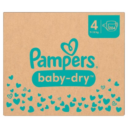 Artikelbild 3 für Pampers® Windeln baby-dry™ Monatsbox Gr. 4 (9-14 kg) für Babys und Kleinkinder, 204 St., Artikelnummer 272959