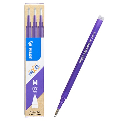 Artikelbild für PILOT FRIXION Tintenrollerminen violett 0,4 mm 3 St., Artikelnummer 206490