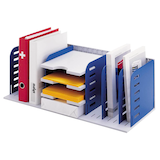 Artikelbild 1 für styro Sortierstation styrorac grau/blau mit 7 Fächern, Artikelnummer 370231
