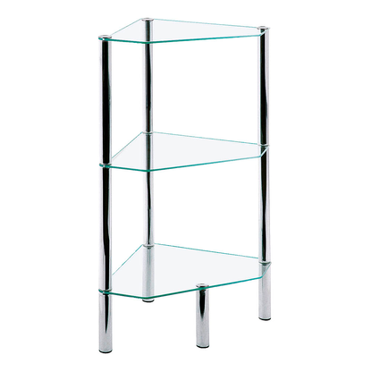 Artikelbild für HAKU Möbel Eckregal chrom 46,0 x 32,0 x 77,0 cm, 1 St., Artikelnummer 559127