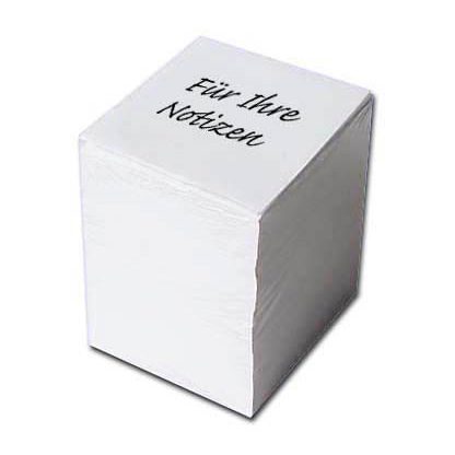 Artikelbild für Notizzettel lose weiß 9,7 x 9,7 cm, ca. 500 Blatt, 1 Pack, Artikelnummer 506667