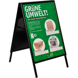 Artikelbild 1 für update displays Kundenstopper schwarz DIN A1 2 Fächer 62,4 x 80,0 x 100,5 cm, 1 St., Artikelnummer 217477