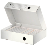 Artikelbild 1 für LEITZ Archivboxen Infinity weiß 25,5 x 33,0 x 8,0 cm, 10 St., Artikelnummer 515029